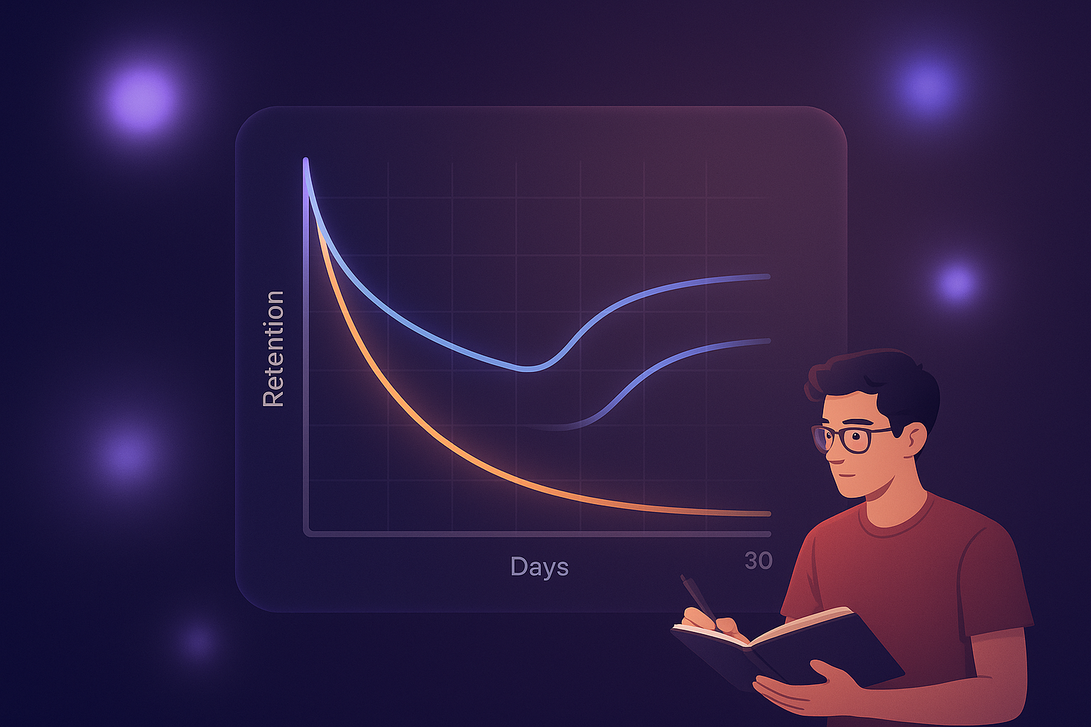 Infographie de la courbe de l'oubli d'Ebbinghaus montrant le déclin de la rétention sur 30 jours sans révision active, compar